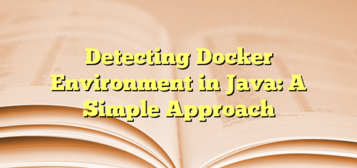 Detecting Docker Environment in Java: A Simple Approach