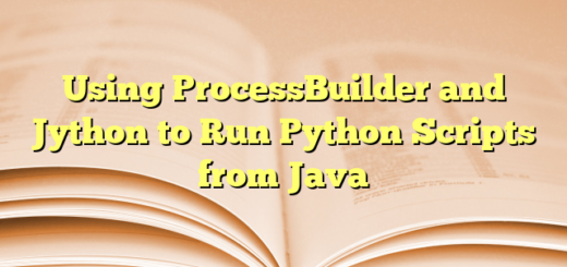 Using ProcessBuilder and Jython to Run Python Scripts from Java