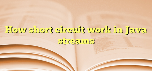 How short circuit work in Java streams