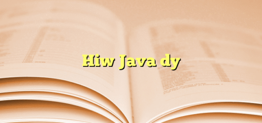 Hiw Java dy
