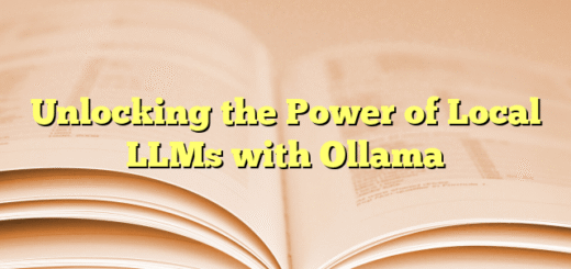 Unlocking the Power of Local LLMs with Ollama