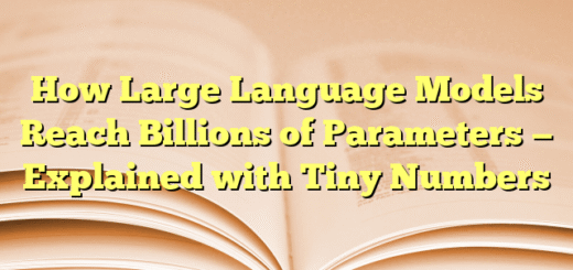How Large Language Models Reach Billions of Parameters — Explained with Tiny Numbers