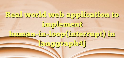 Real world web application to implement human-in-loop(interrupt) in langgraph4j