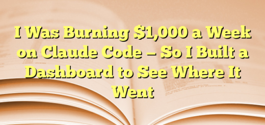 I Was Burning $1,000 a Week on Claude Code — So I Built a Dashboard to See Where It Went